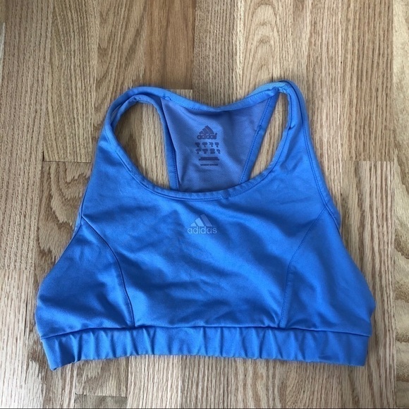 Adidas Blue Sports Bra Sz Large Women’s - Picture 1 of 5